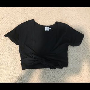 Princess Polly tie front short sleeve top